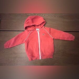 Lacoste Kids' Coral Zip-Up Hoodie